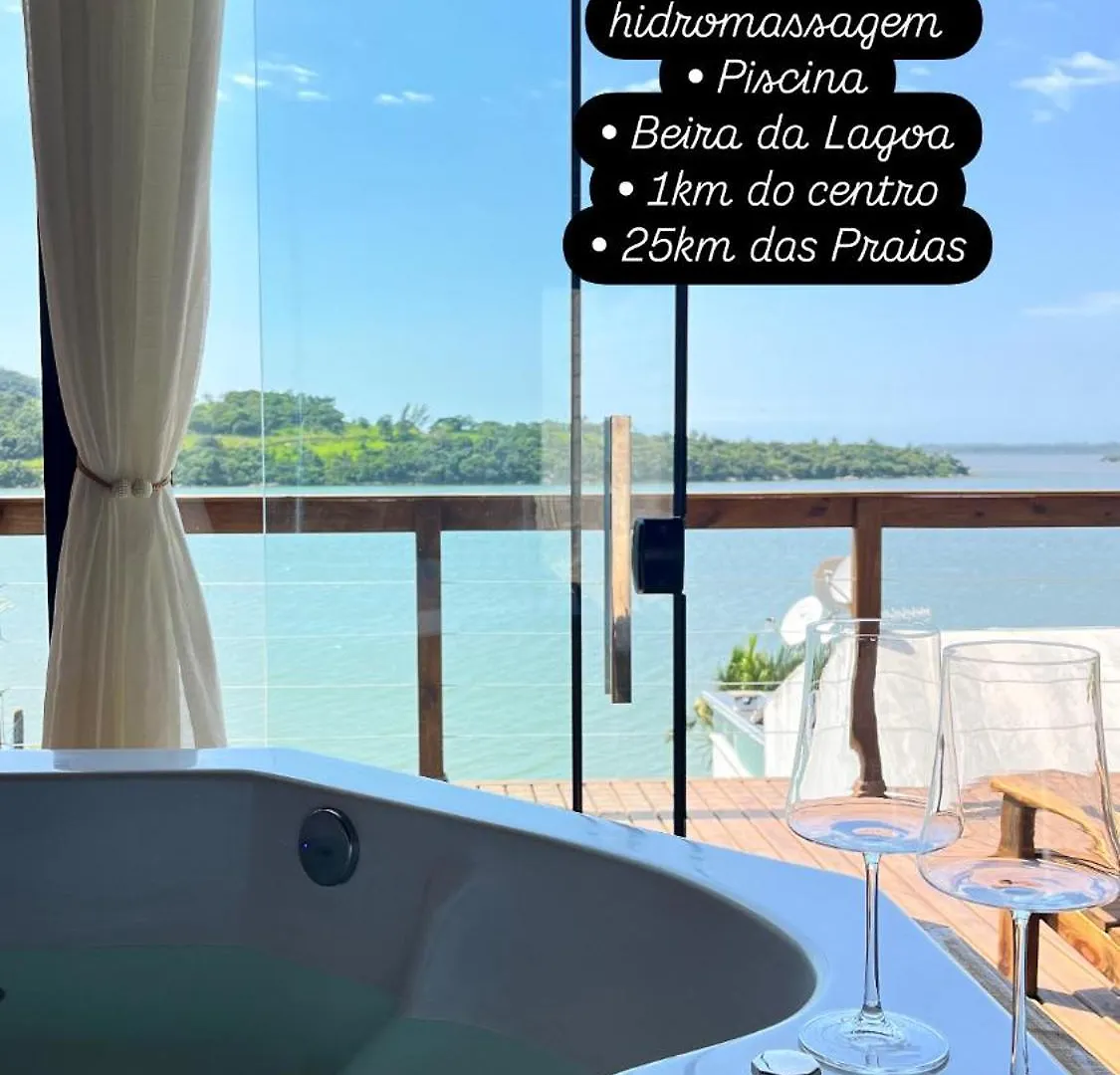 Lodge Chale Beira Da Lagoa Jacuzzi, Lareira E Piscina Imarui