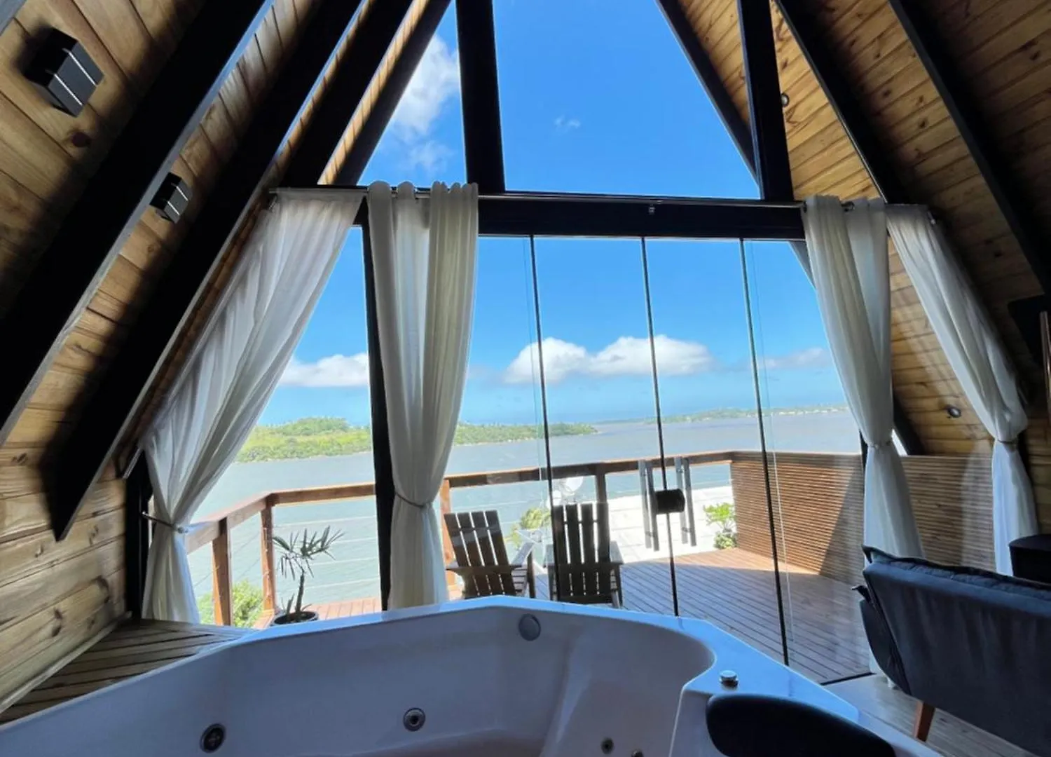 Lodge Chale Beira Da Lagoa Jacuzzi, Lareira E Piscina Imarui